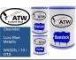 Preview: Chevrolet, Luxo Blue Metallic, WA933L / 19 / GTS: 500ml Lackdose + 500ml Klarlack + 250ml Härter - Set, von ATW Autoteile West.